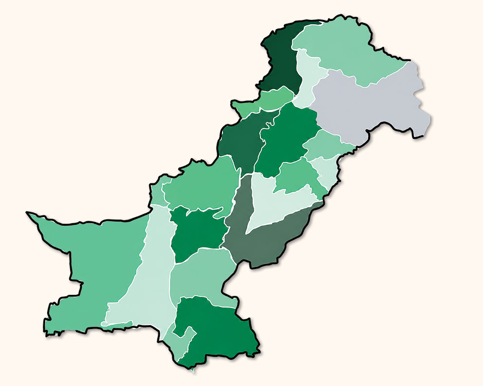 Government officials discussing administrative reforms in Pakistan's provincial governance system