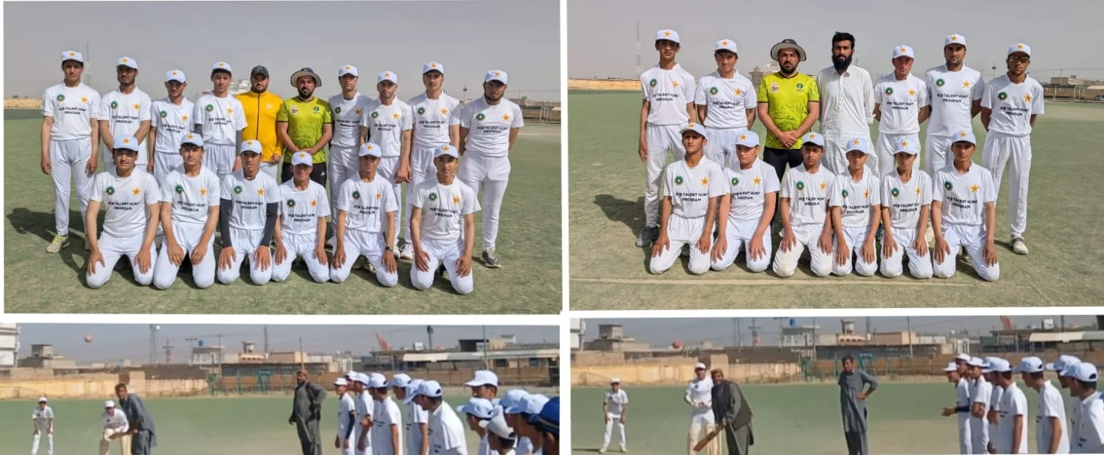 PCB Talent Hunt Inter-School Cricket Tournament match in Chaman