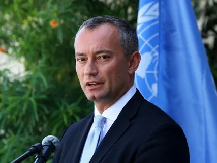 Board of Peace official Nickolay Mladenov speaking on the two-state solution amid Gaza and West Bank escalation