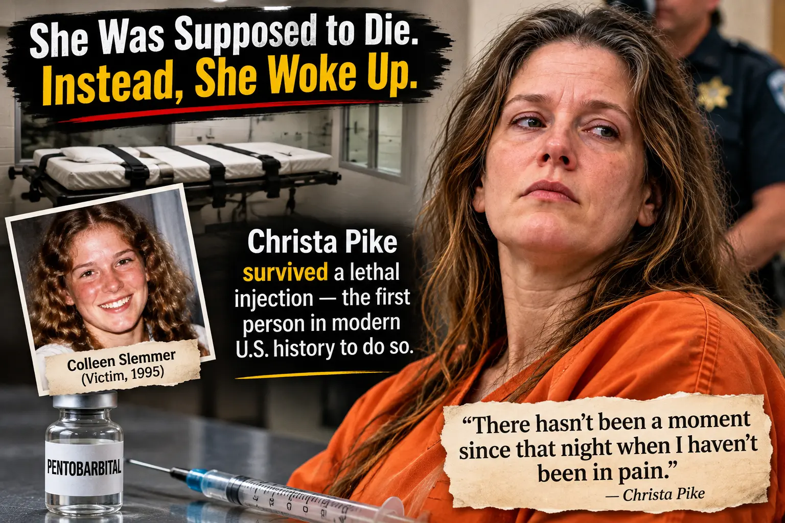 Christa Pike, the Tennessee death row inmate who survived a failed lethal injection in September 2026.