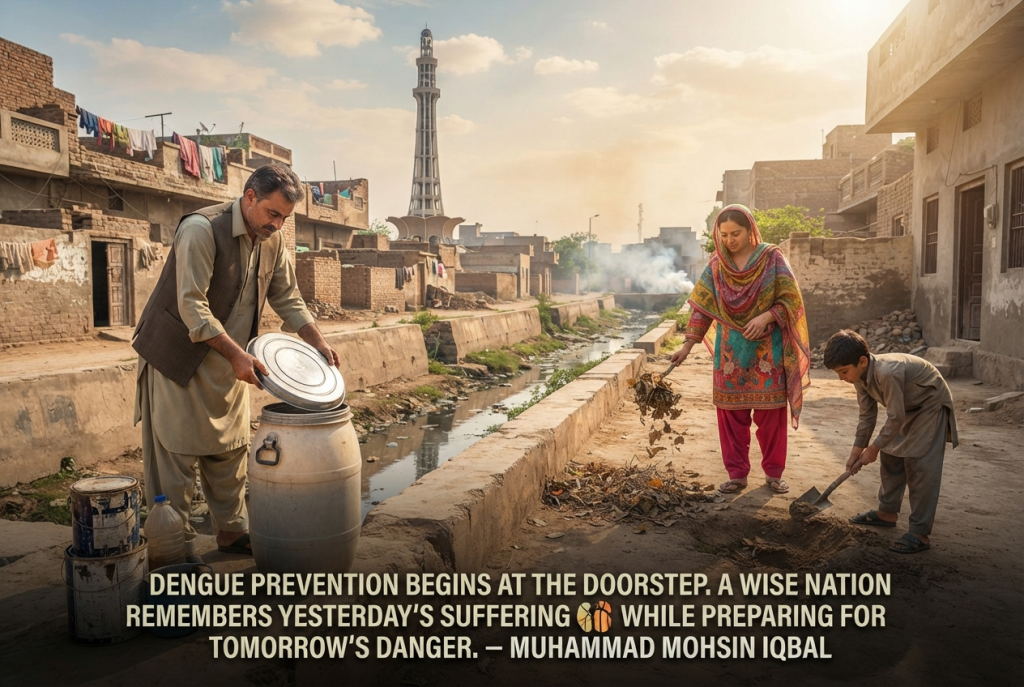 Dengue prevention efforts and mosquito breeding control in a Pakistani urban area
