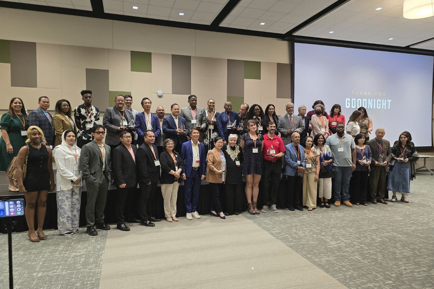 Community media professionals gather at the Houston Community Media 2026 journalism awards ceremony in Houston, Texas.