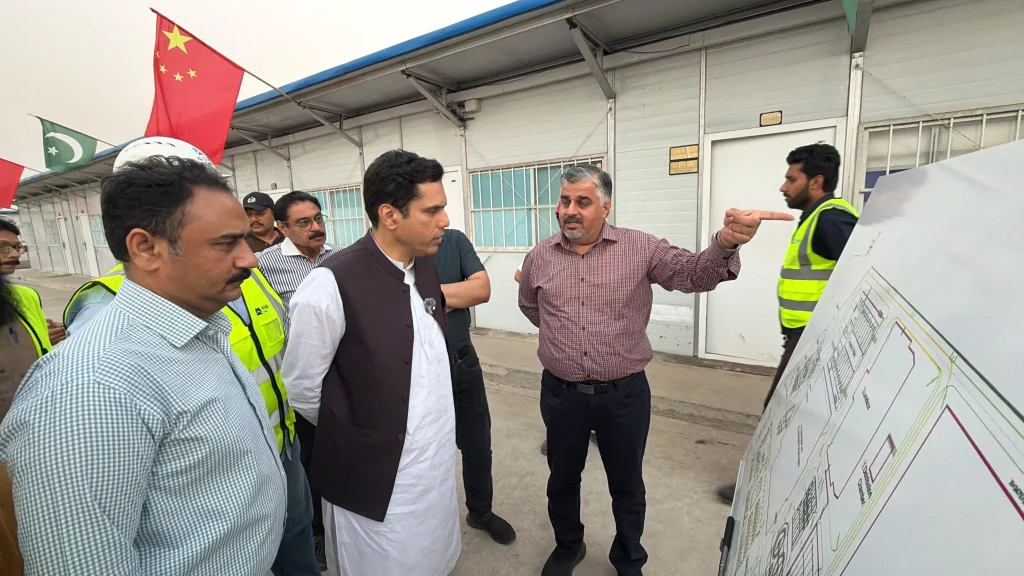 Faisalabad Water Treatment Project pipeline work at Awagat