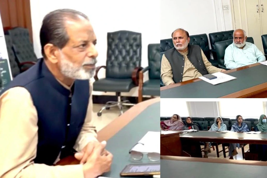 Officials review student safety, discipline and fire-safety arrangements in Mandi Bahauddin colleges.
