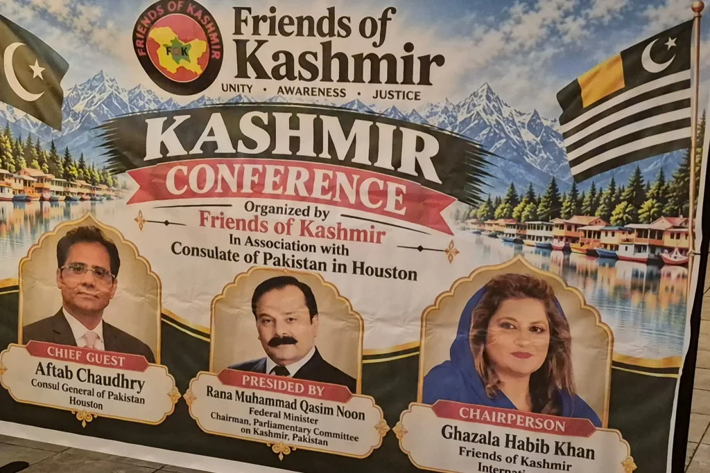 riends of Kashmir Conference at Lasbela Restaurant in Sugar Land, Texas