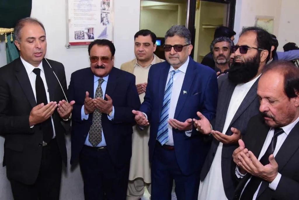 Balochistan High Court Chief Justice Kamran Khan Mulakhail inaugurates the BUITEMS Moot Court