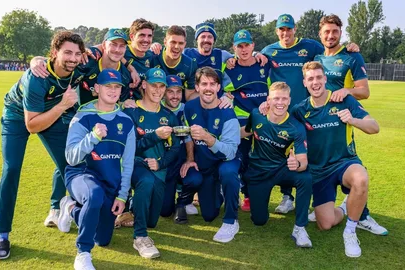 England fast bowlers Jofra Archer and Josh Tongue in action during a 2026 T20I, as England rest their pace group for the Australia series.