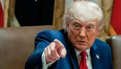 US President Donald Trump speaking at a rally in Syracuse, New York, after missing out on the 2026 Nobel Peace Prize