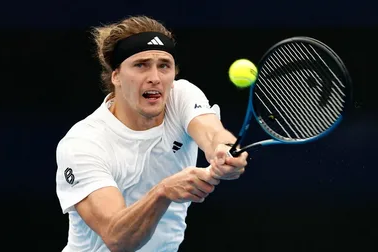Germany’s Alexander Zverev hits a return during his Shanghai Masters match in October 2026, the week he clinched the year-end world number one ranking.