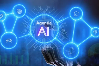 Financial experts monitoring agentic AI systems and digital financial data to maintain human oversight and protect global banking stability.