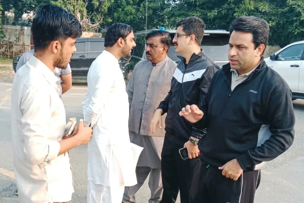 Deputy Commissioner Adeel Haider inspects green belts and plantation along Mandi Bahauddin–Sarai Alamgir Road